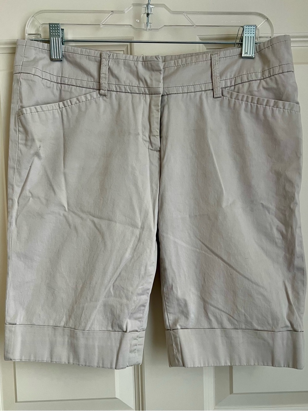 Kenar Light Beige Bermuda Shorts